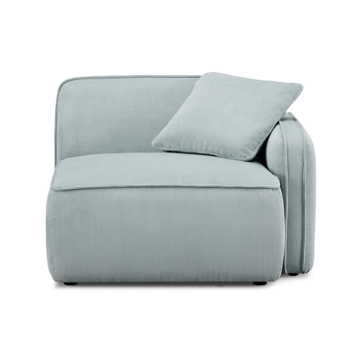 Travie Performance Corduroy Velvet RAF Corner Chair