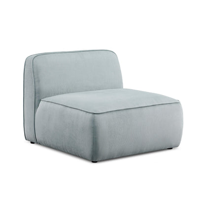 Travie Performance Corduroy Velvet Armless Chair - Sea Blue