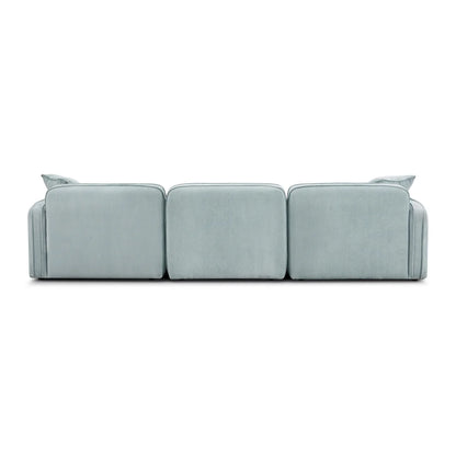 Travie 4-Piece Performance Corduroy Velvet Modular Sectional