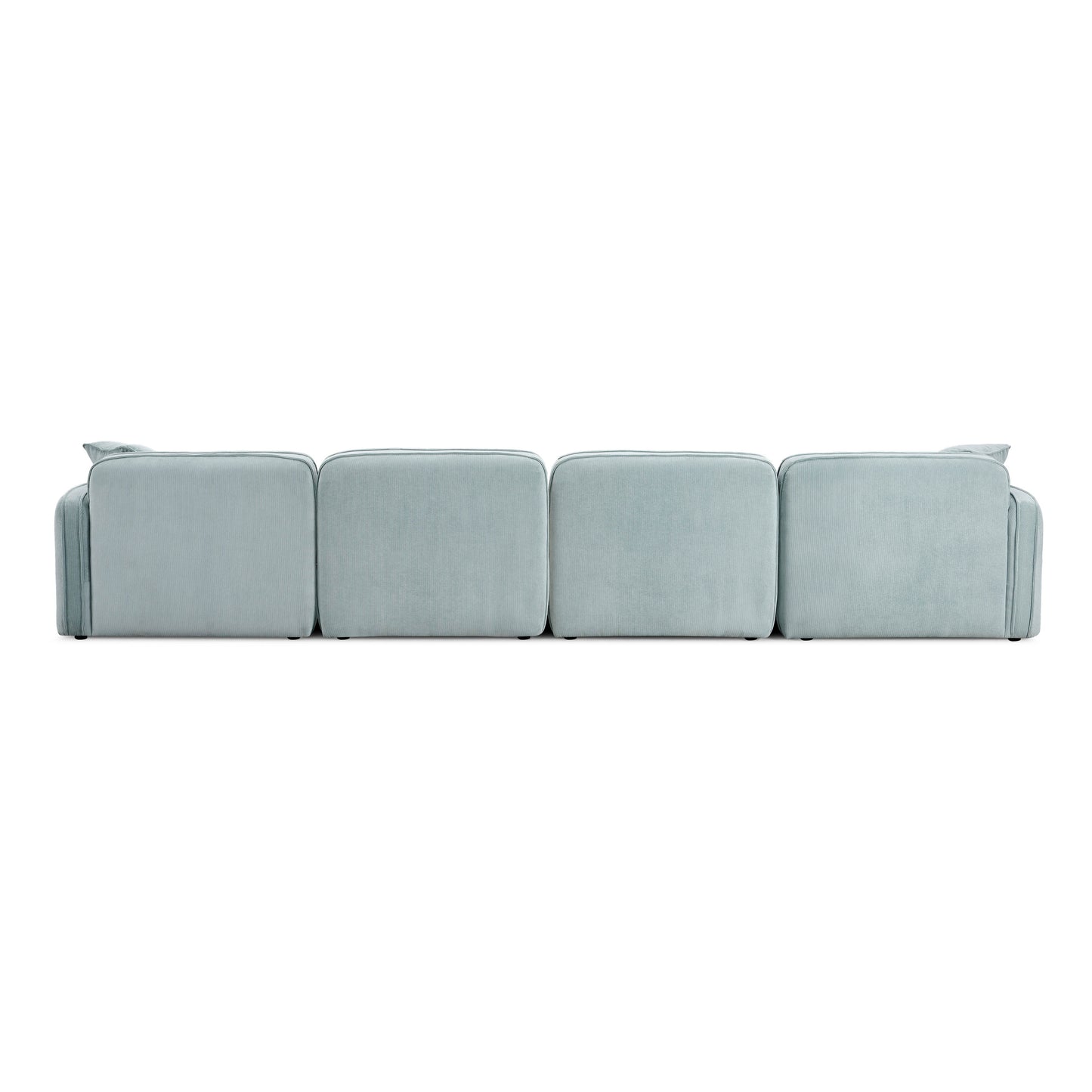 Travie 6-Piece Performance Corduroy Velvet Modular U-Sectional