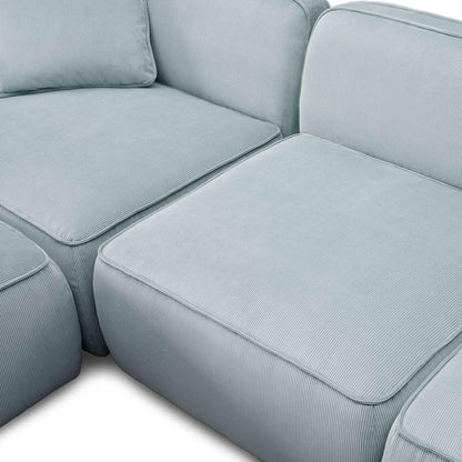 Travie 4-Piece Performance Corduroy Velvet Modular Sectional
