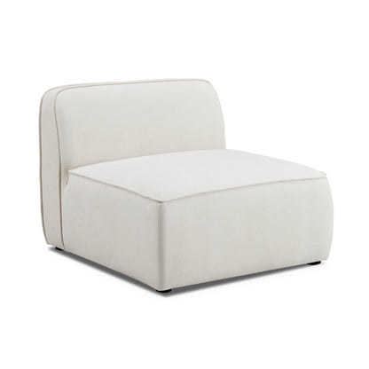 Travie Sand Upcycled Performance Linen Armless Chair - Default Variant