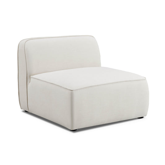 Travie Sand Upcycled Performance Linen Armless Chair - Default Variant