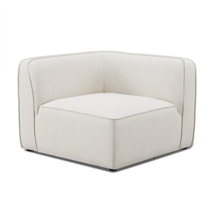 Travie Sand Upcycled Performance Linen Corner Chair - Default Variant