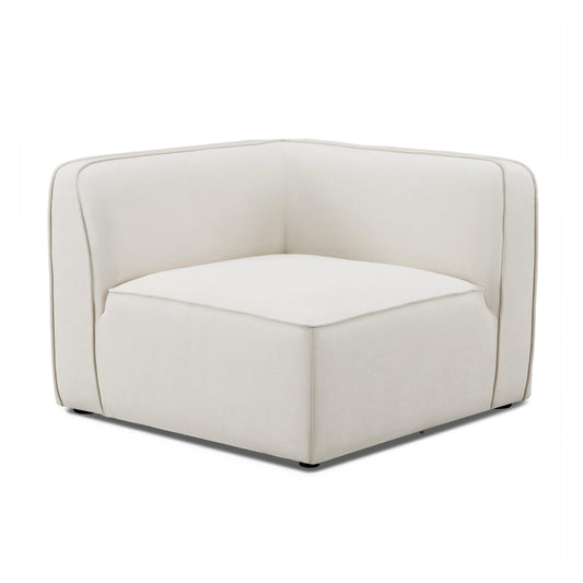 Travie Sand Upcycled Performance Linen Corner Chair - Default Variant