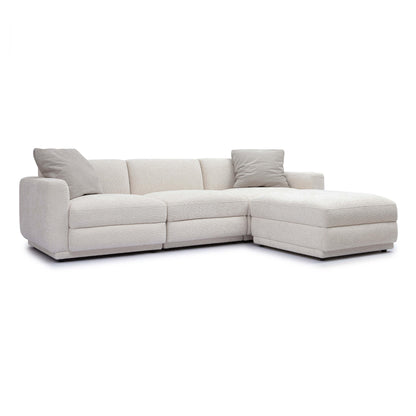 Perry 4-Piece Cream Performance Chenille Modular Sectional - Default Variant