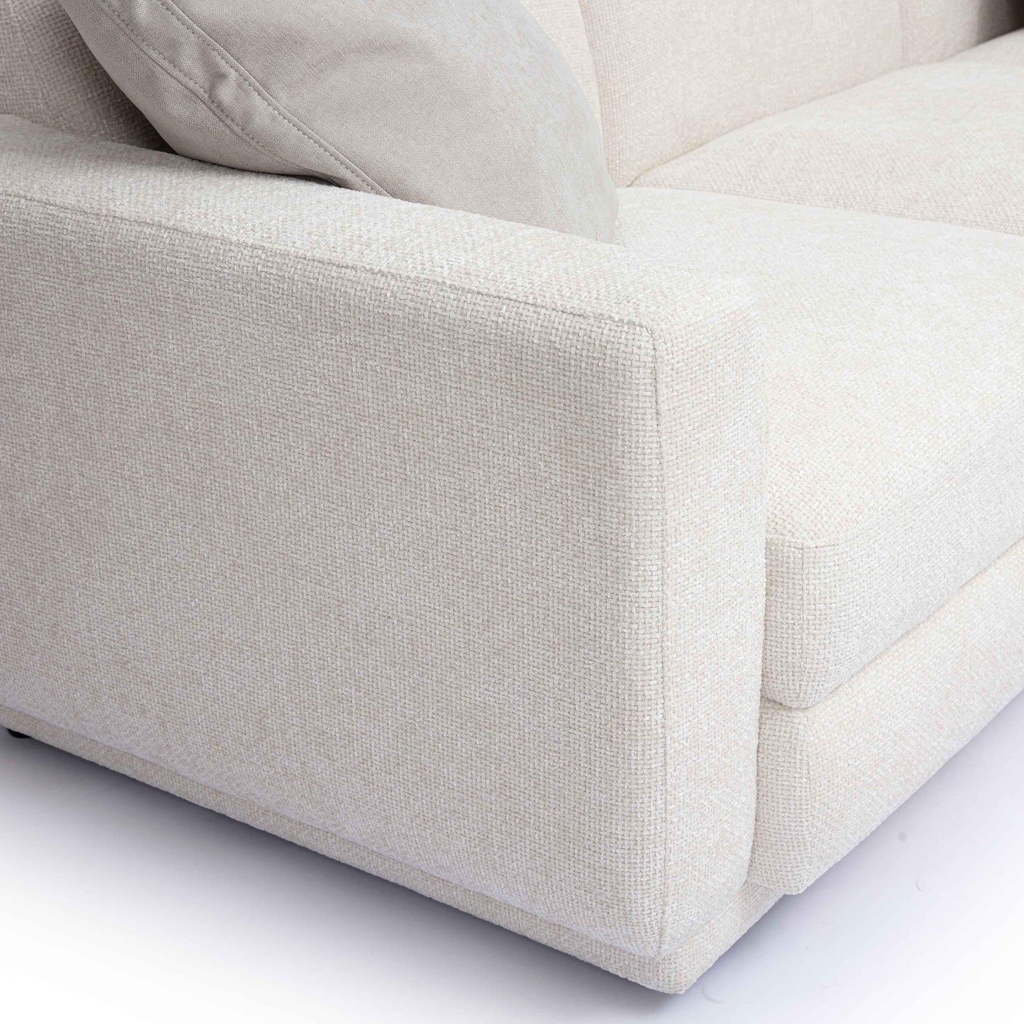 Perry 5-Piece Cream Performance Chenille Modular L-Sectional