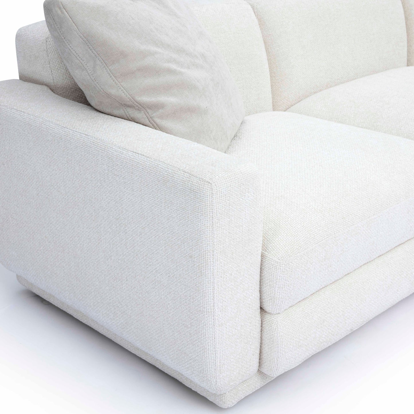 Perry 8-Piece Cream Performance Chenille Modular Large U-Sectional