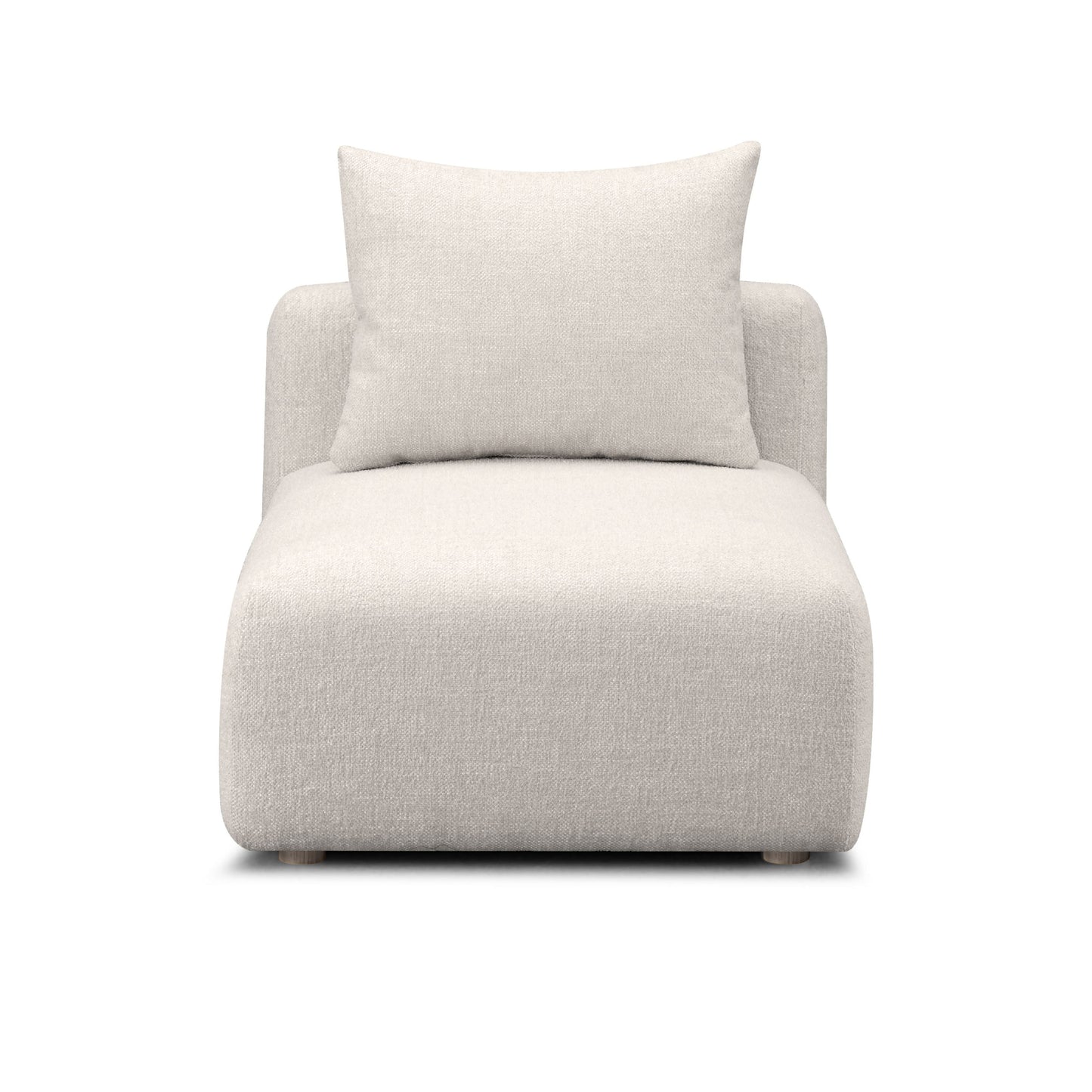 Hangover Contract-Grade Textured Fabric Modular Armless Chair