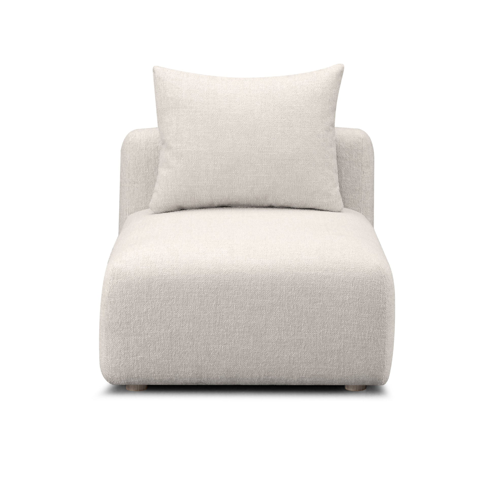 Hangover Contract-Grade Textured Fabric Modular Armless Chair