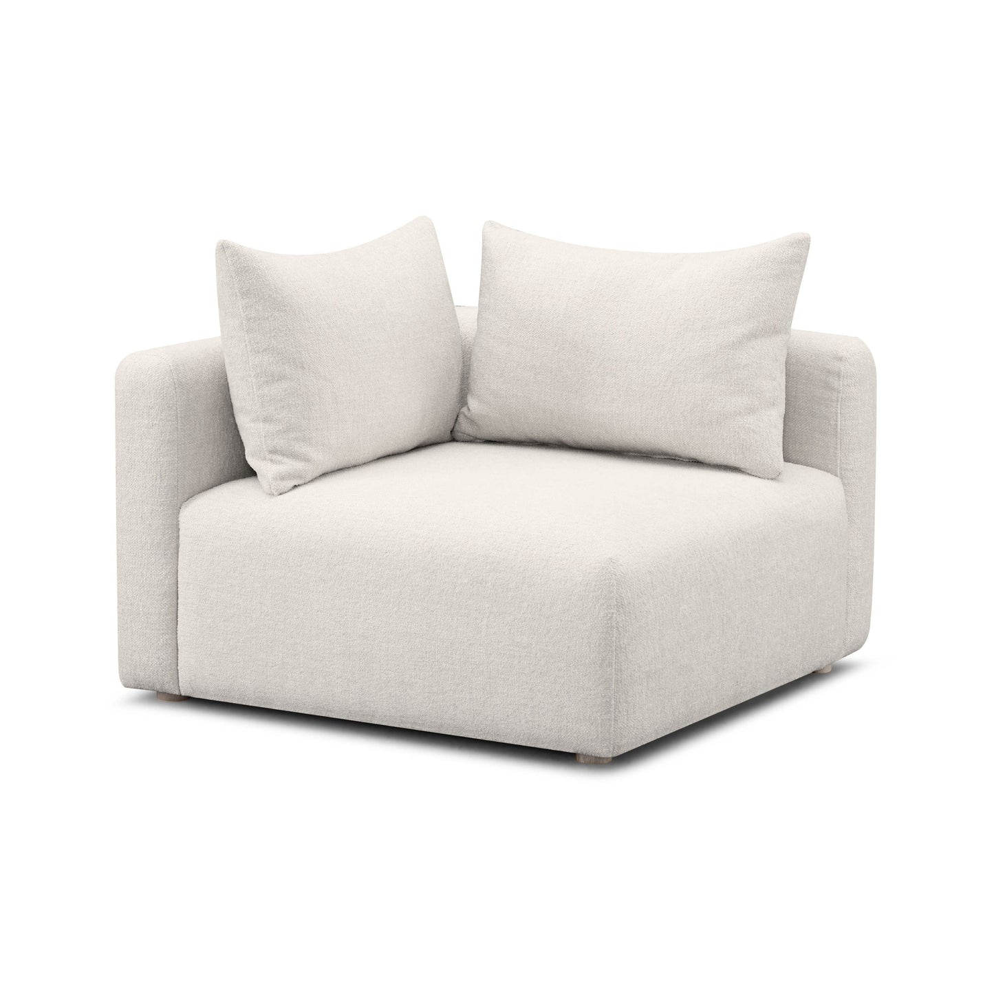 Hangover Contract-Grade Textured Fabric Modular Corner Chair
