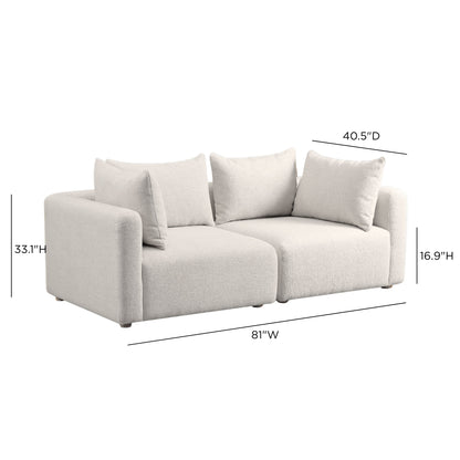Hangover 81" Modular Loveseat