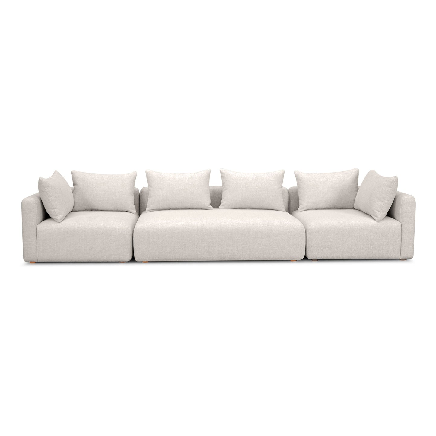 Hangover 145" Contract-Grade Textured Fabric Long Sofa