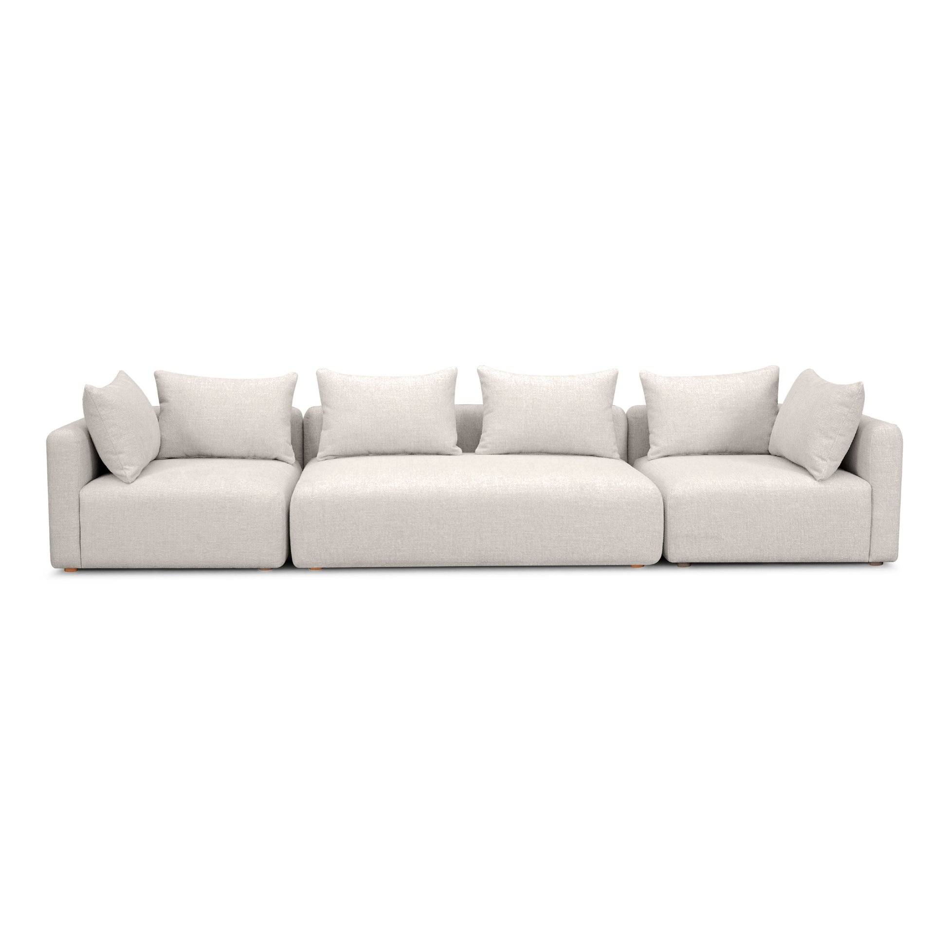 Hangover 145" Contract-Grade Textured Fabric Long Sofa
