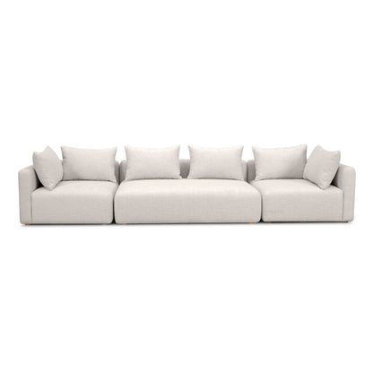 Hangover 145" Contract-Grade Textured Fabric Long Sofa