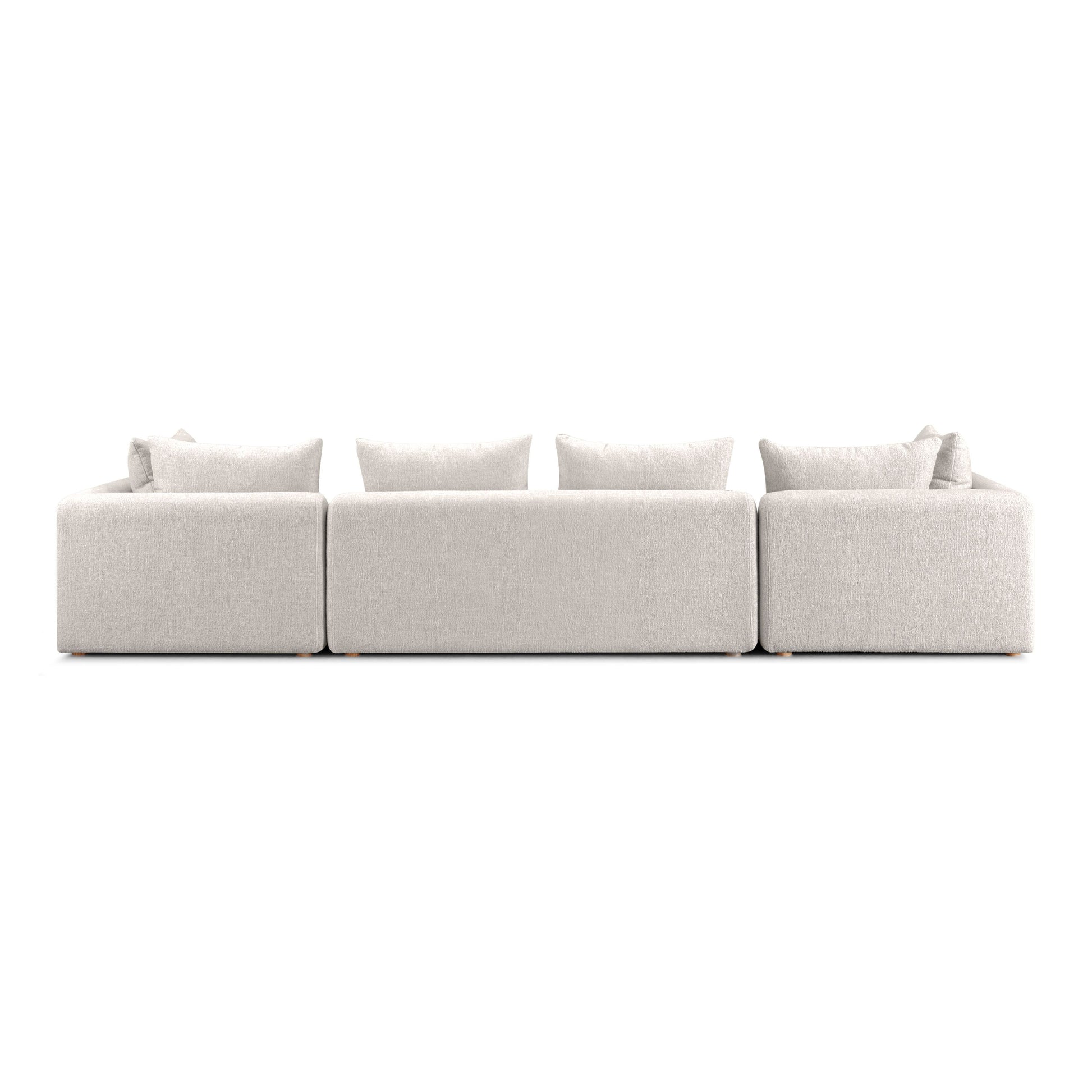 Hangover 145" Contract-Grade Textured Fabric Long Sofa