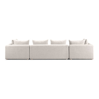 Hangover 145" Contract-Grade Textured Fabric Long Sofa