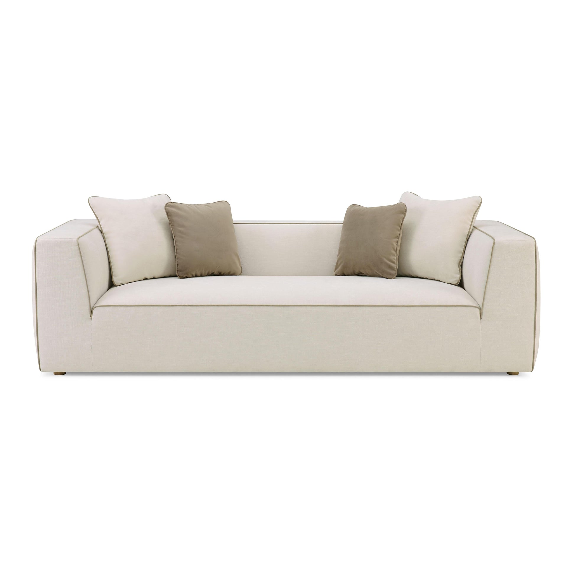 Tristine 96" Cream Contract-Grade Linen Sofa - Default Variant