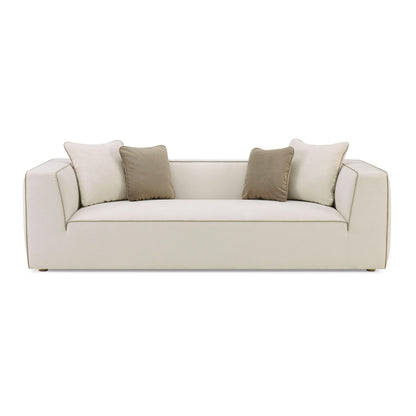 Tristine 96" Cream Contract-Grade Linen Sofa - Default Variant