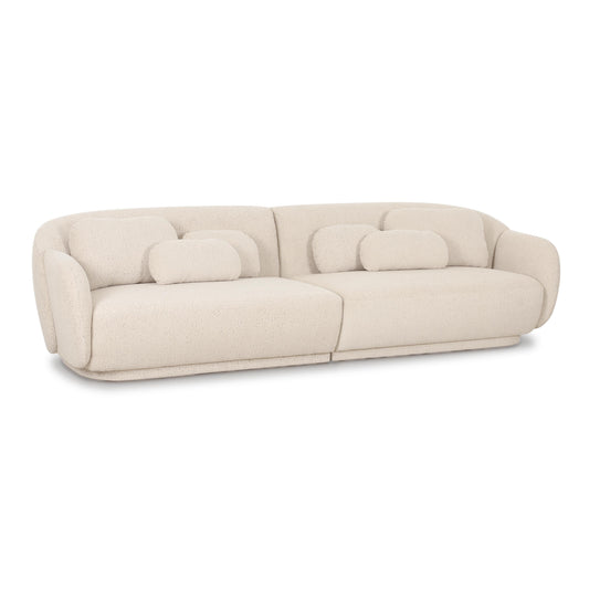 Misty 115" Cream Performance Boucle Modular Sofa - Default Variant