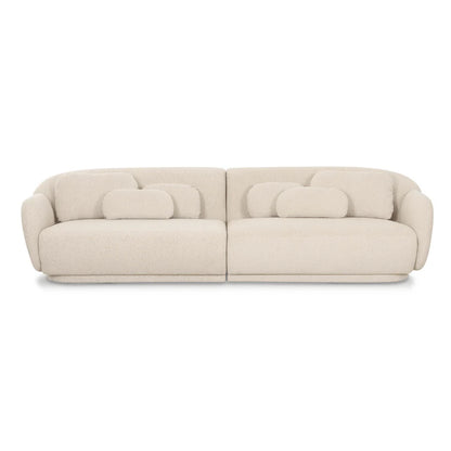 Mis 115" Cream Performance Boucle Modular Sofa