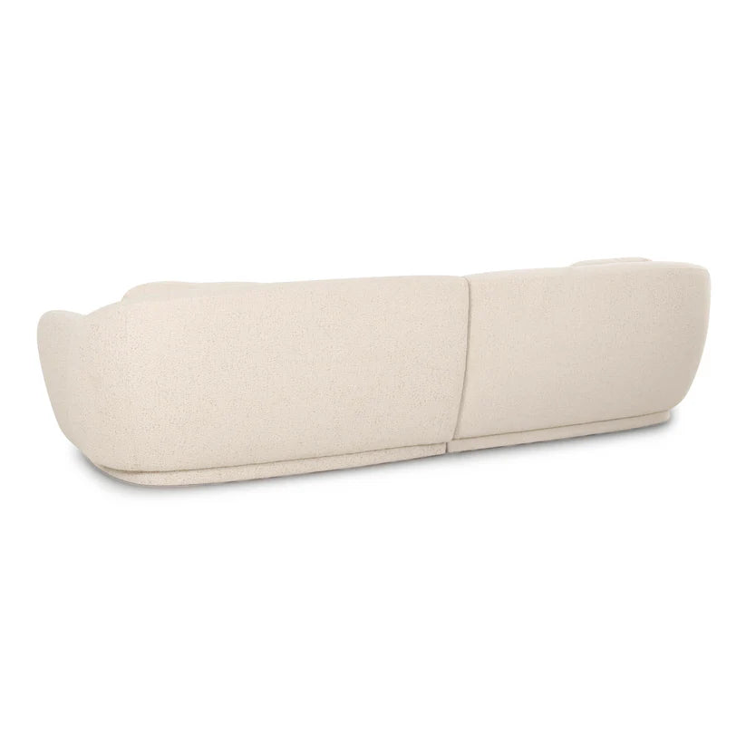 Mis 115" Cream Performance Boucle Modular Sofa