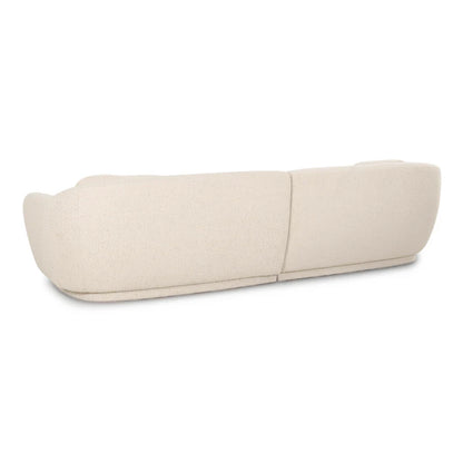 Mis 115" Cream Performance Boucle Modular Sofa