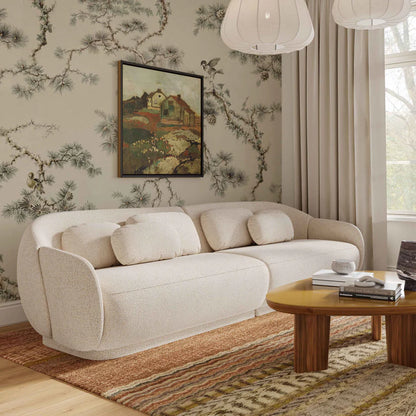 Mis 115" Cream Performance Boucle Modular Sofa