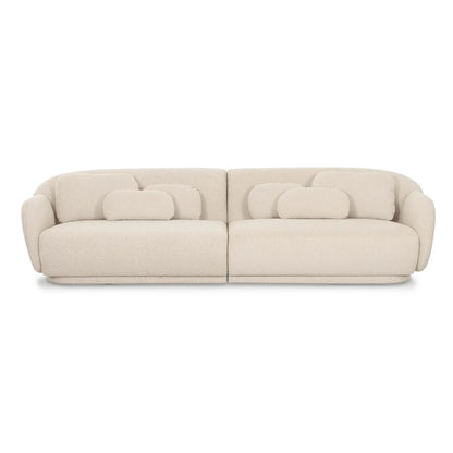 Misty 115" Cream Performance Boucle Modular Sofa