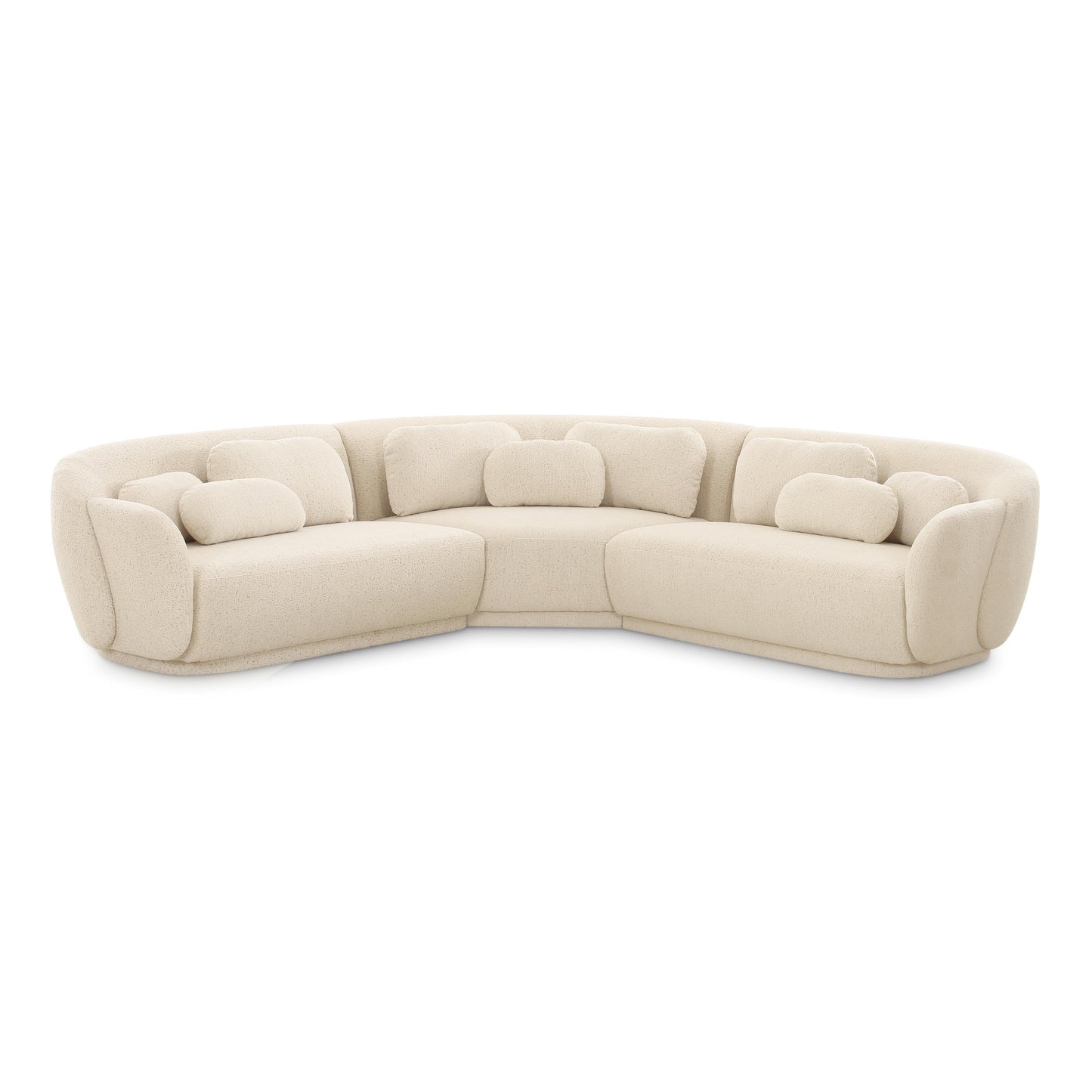 Misty 3-Piece Cream Performance Boucle Modular L-Sectional - Default Variant
