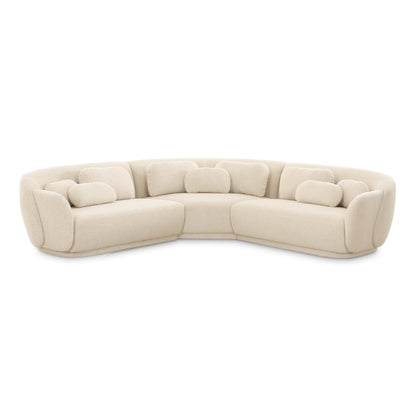 Misty 3-Piece Cream Performance Boucle Modular L-Sectional - Default Variant