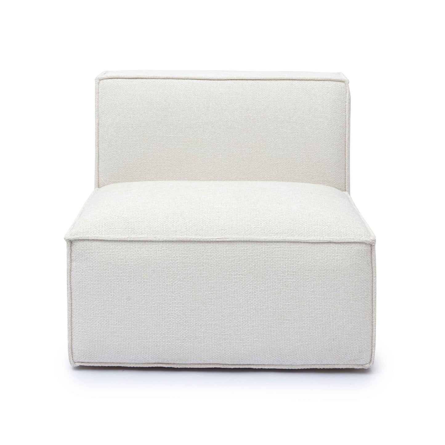 Mindy Performance Chenille Basketweave Modular Armless Chair