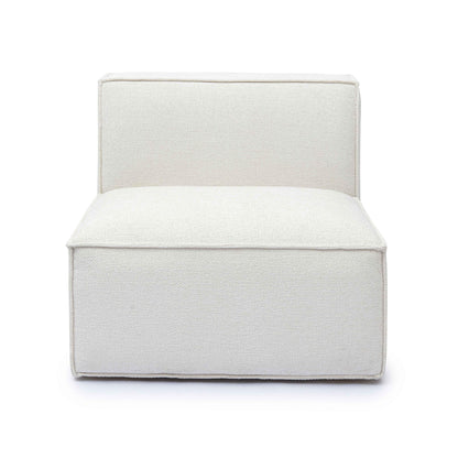 Mindy Performance Chenille Basketweave Modular Armless Chair