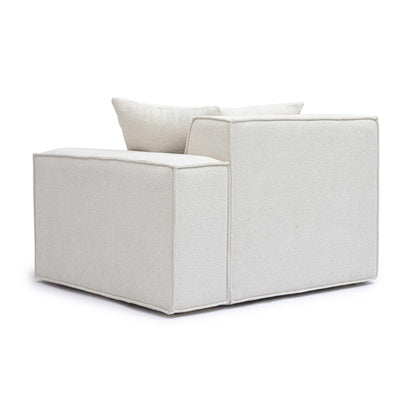 Mindy Performance Chenille Basketweave Modular Corner Chair