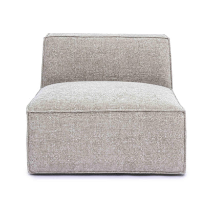 Mindy Performance Chenille Basketweave Modular Armless Chair