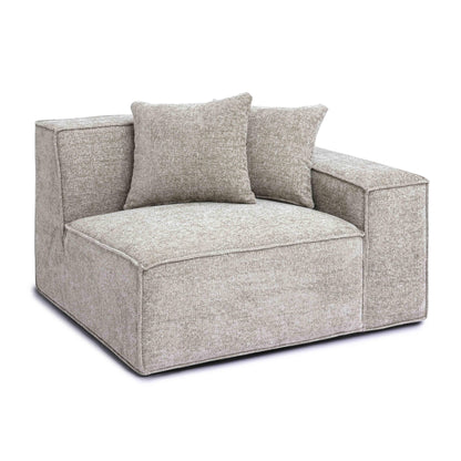 Mindy Performance Chenille Basketweave Modular Corner Chair