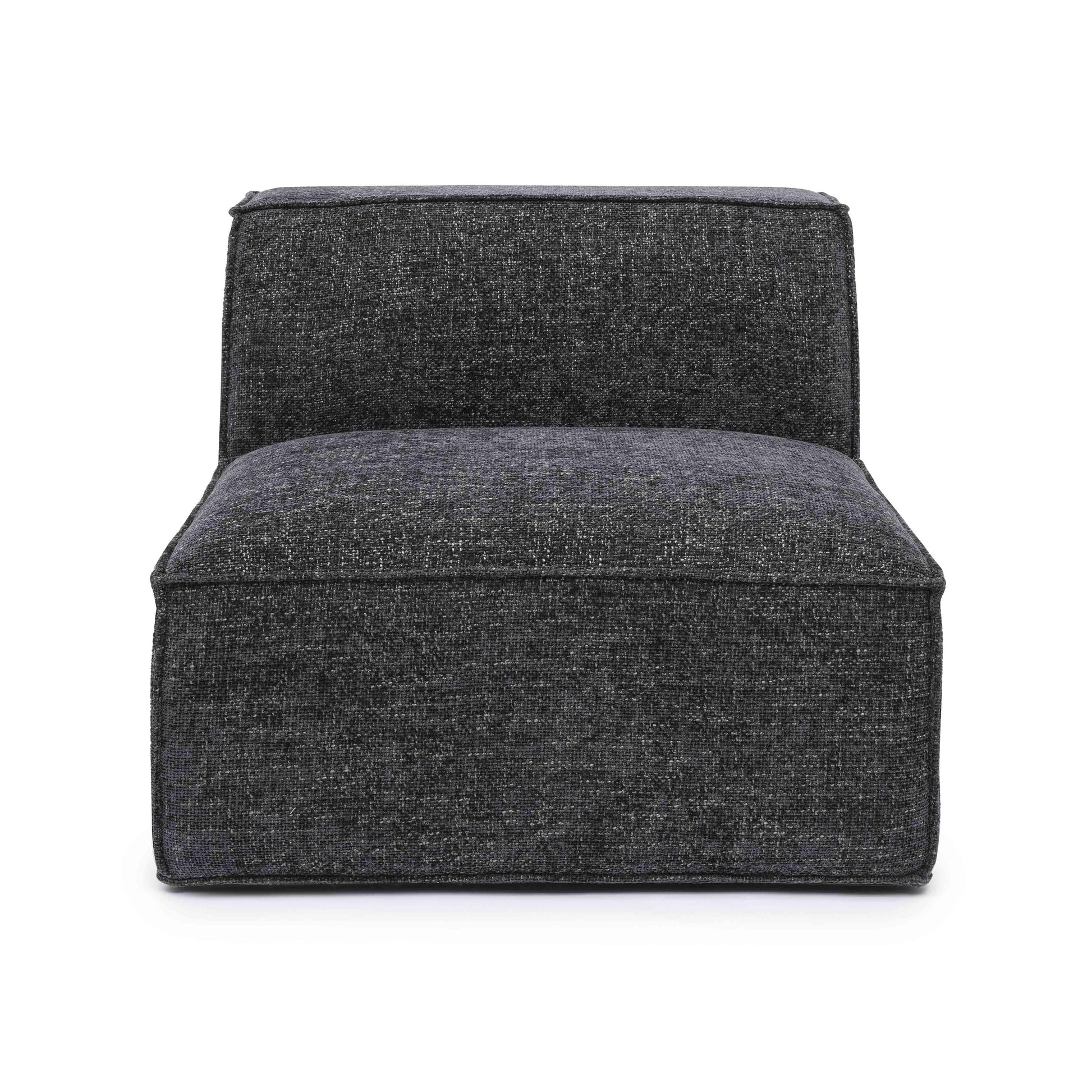 Mindy Performance Chenille Basketweave Modular Armless Chair