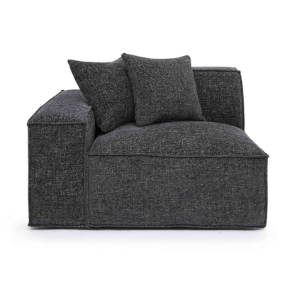 Mindy Performance Chenille Basketweave Modular Corner Chair