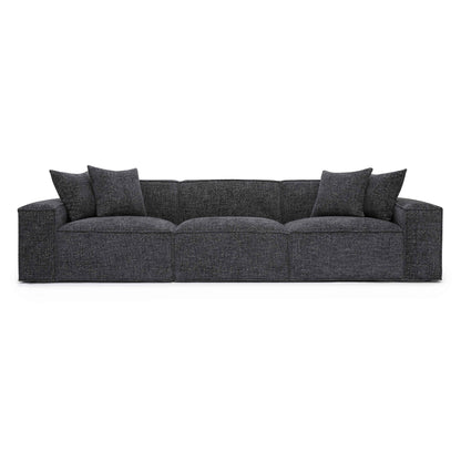 Mindy 115" Performance Chenille Basketweave Modular Sofa