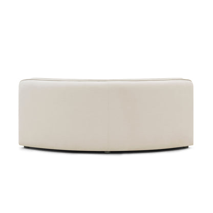 Travie Sand Upcycled Performance Linen Wedge Corner Chair