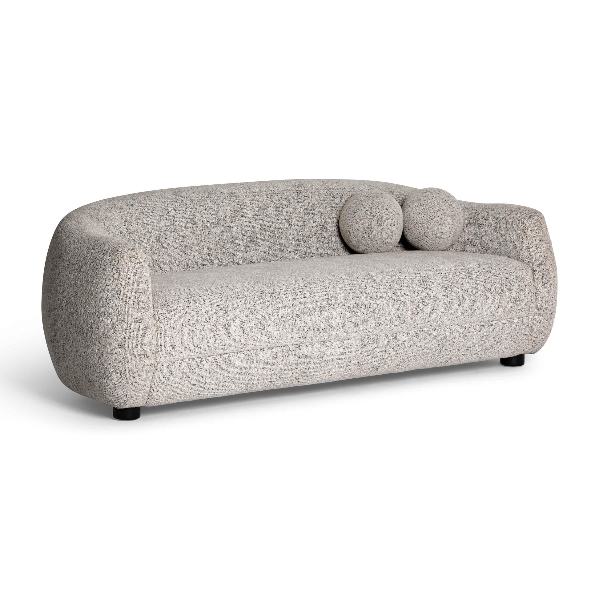 Judy 80" Black and White Woven Performance Fabric Sofa - Default Variant