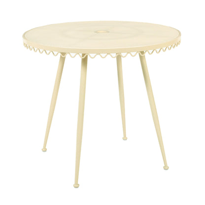 Erica 34" Wrought Iron Outdoor Round Cafe Table