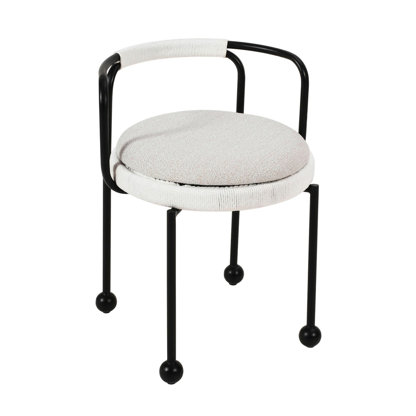 Pansy Cream Outdoor Dining Chair - Default Variant
