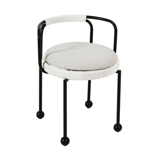Pansy Cream Outdoor Dining Chair - Default Variant