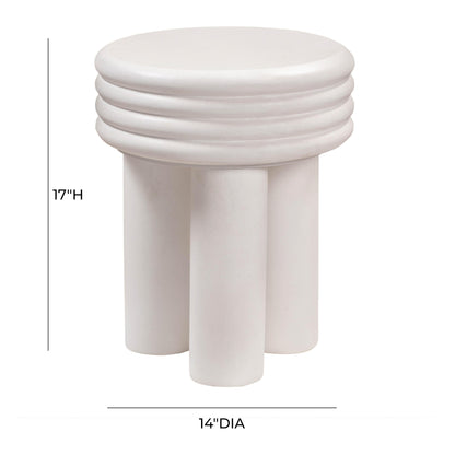 Delta Concrete Indoor/Outdoor Round Side Table