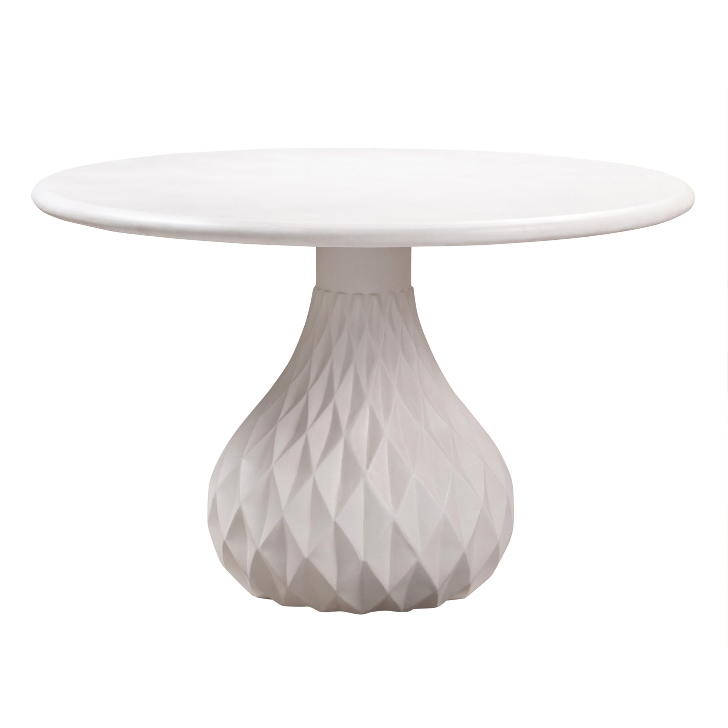 Tulum 47" Ivory Concrete Indoor / OutdoorRound Dining Table - Default Variant