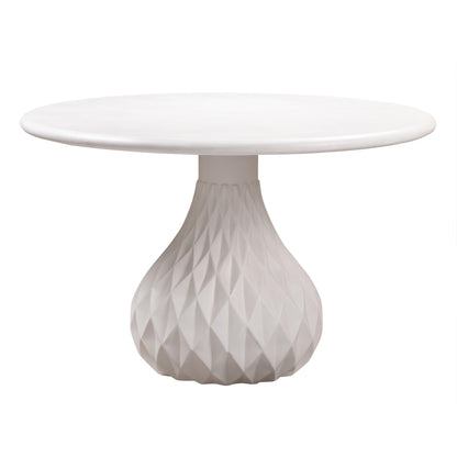 Tulum 47" Ivory Concrete Indoor / OutdoorRound Dining Table - Default Variant