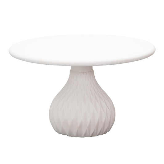 Tulum 27.5" Ivory Concrete Indoor / Outdoor Round Coffee Table - Default Variant