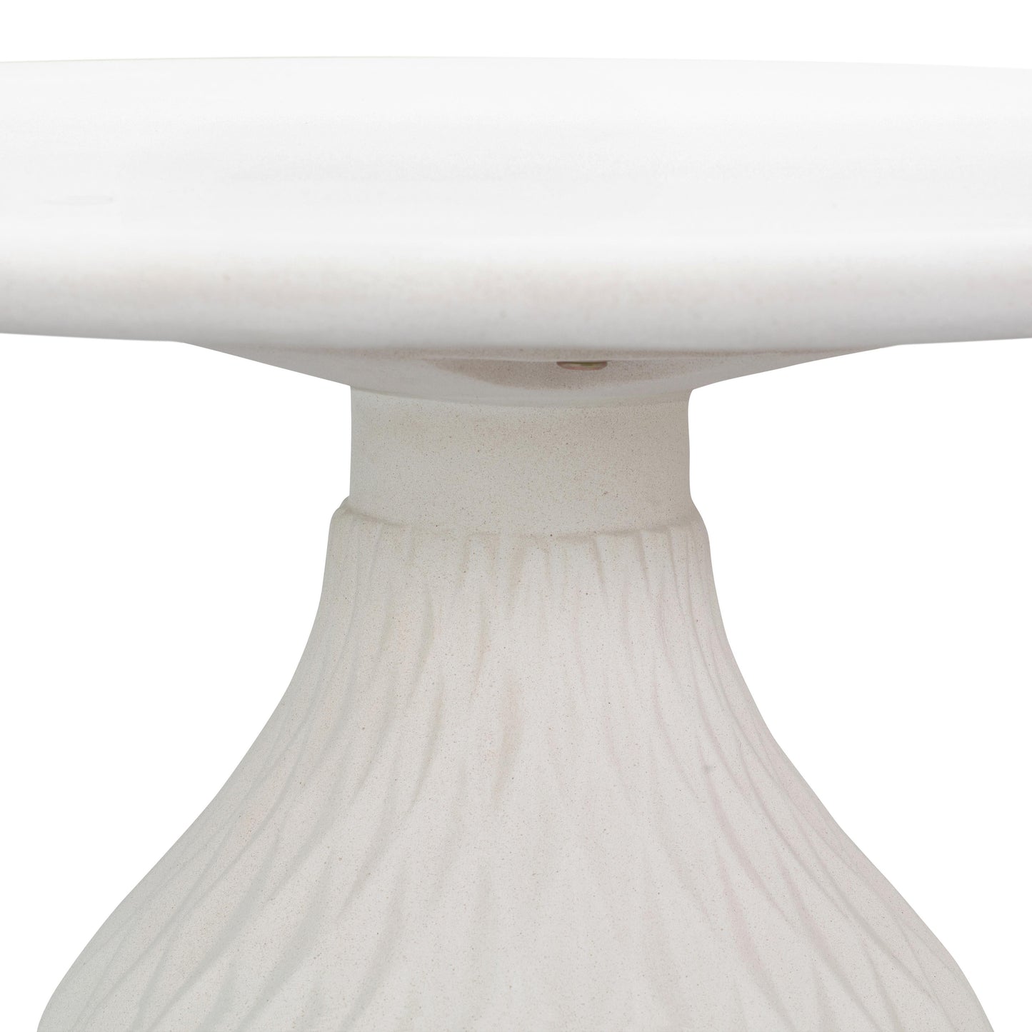 Tulum 27.5" Ivory Concrete Indoor / Outdoor Round Coffee Table