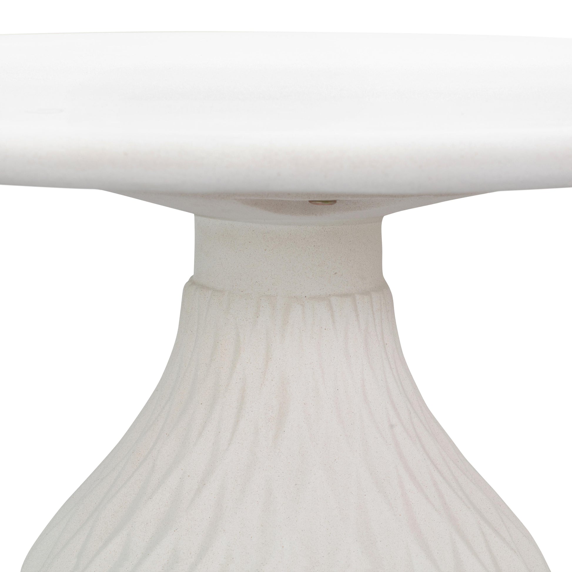 Tulum 27.5" Ivory Concrete Indoor / Outdoor Round Coffee Table